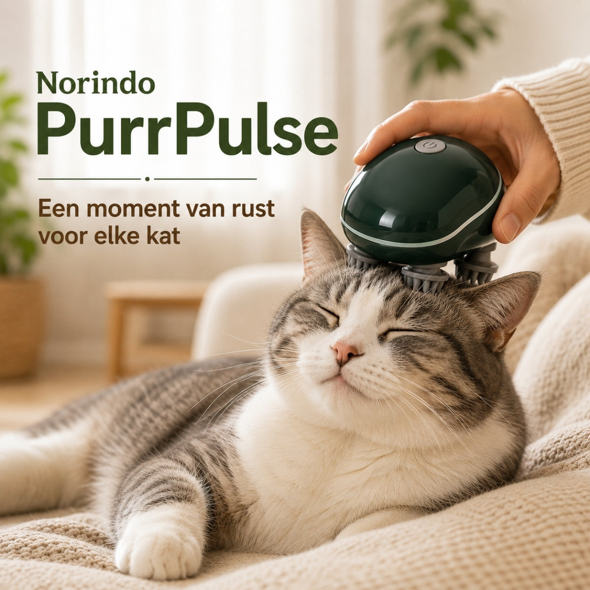 Norindo PurrPulse - De Massage Waar Je Huisdier Geen Genoeg Van Krijgt