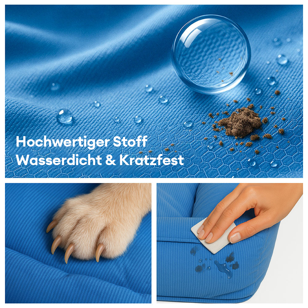 Vollständig Orthopädisches Wasserabweisendes Hundebett mit Rundum-Unterstützung für Große Hunde