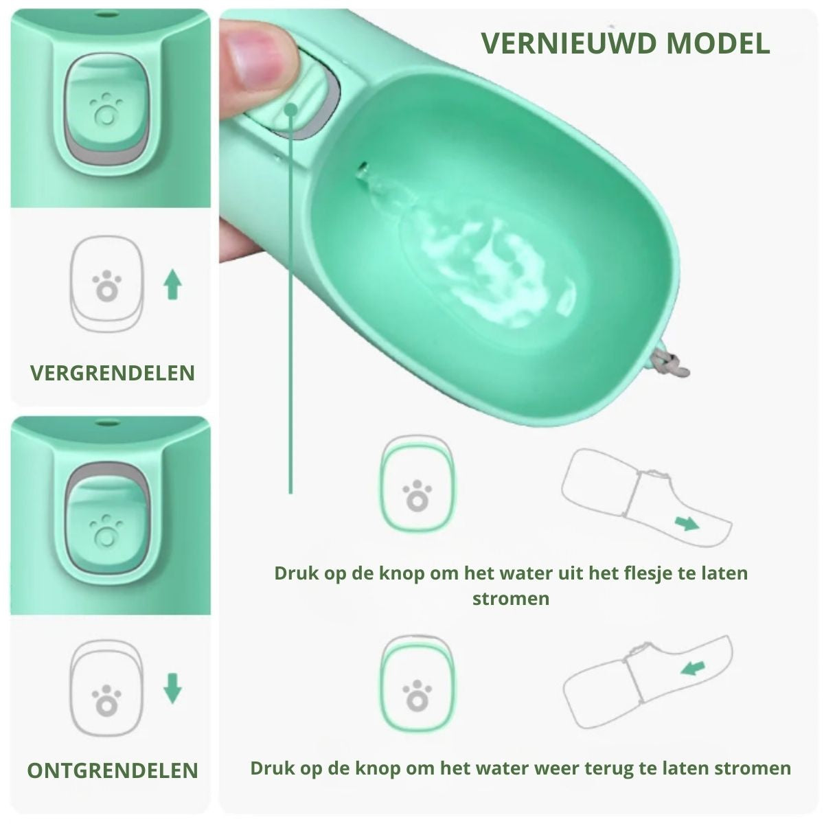 Norindo BuddyBottle – Luxe hondenbidon voor onderweg