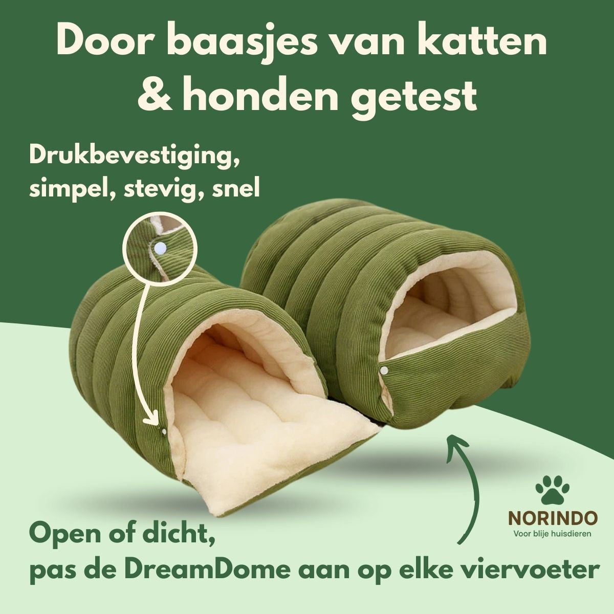Norindo Cozy DreamDome — Warm de winter door