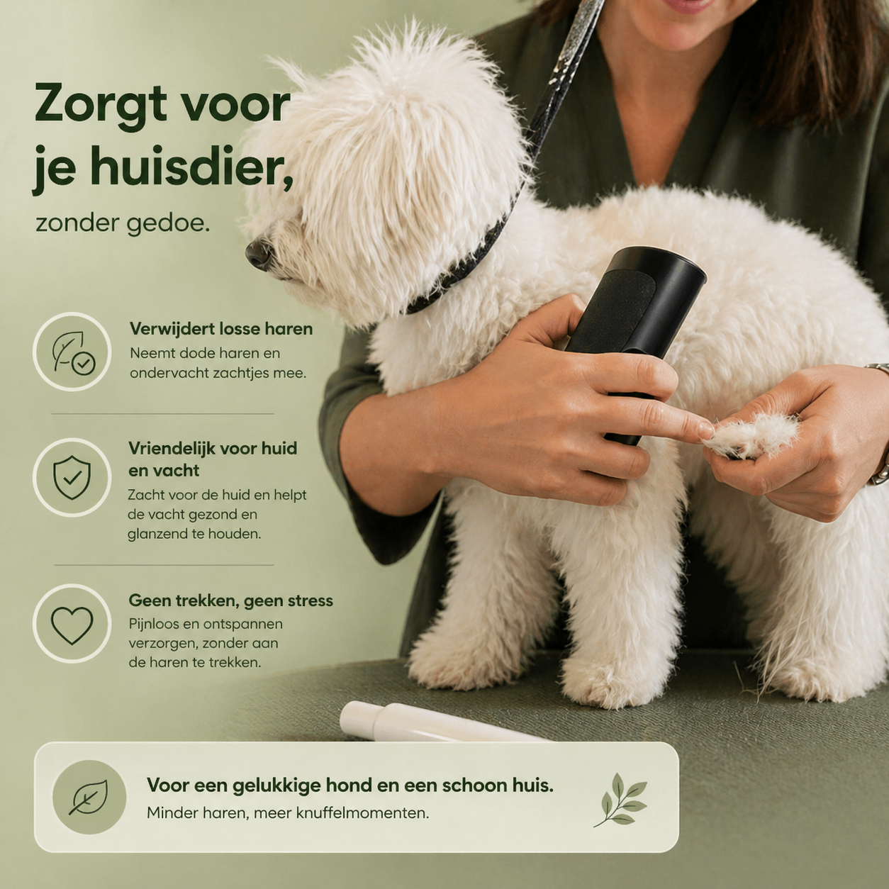 Norindo BrushBuddy - Hondenborstel voor vachtverzorging