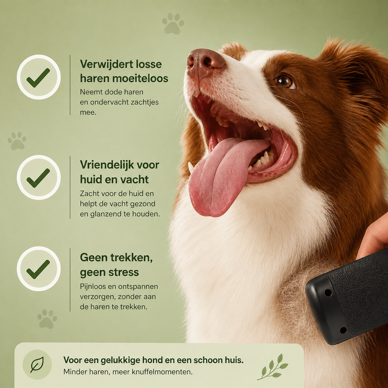 Norindo BrushBuddy - Hondenborstel voor vachtverzorging