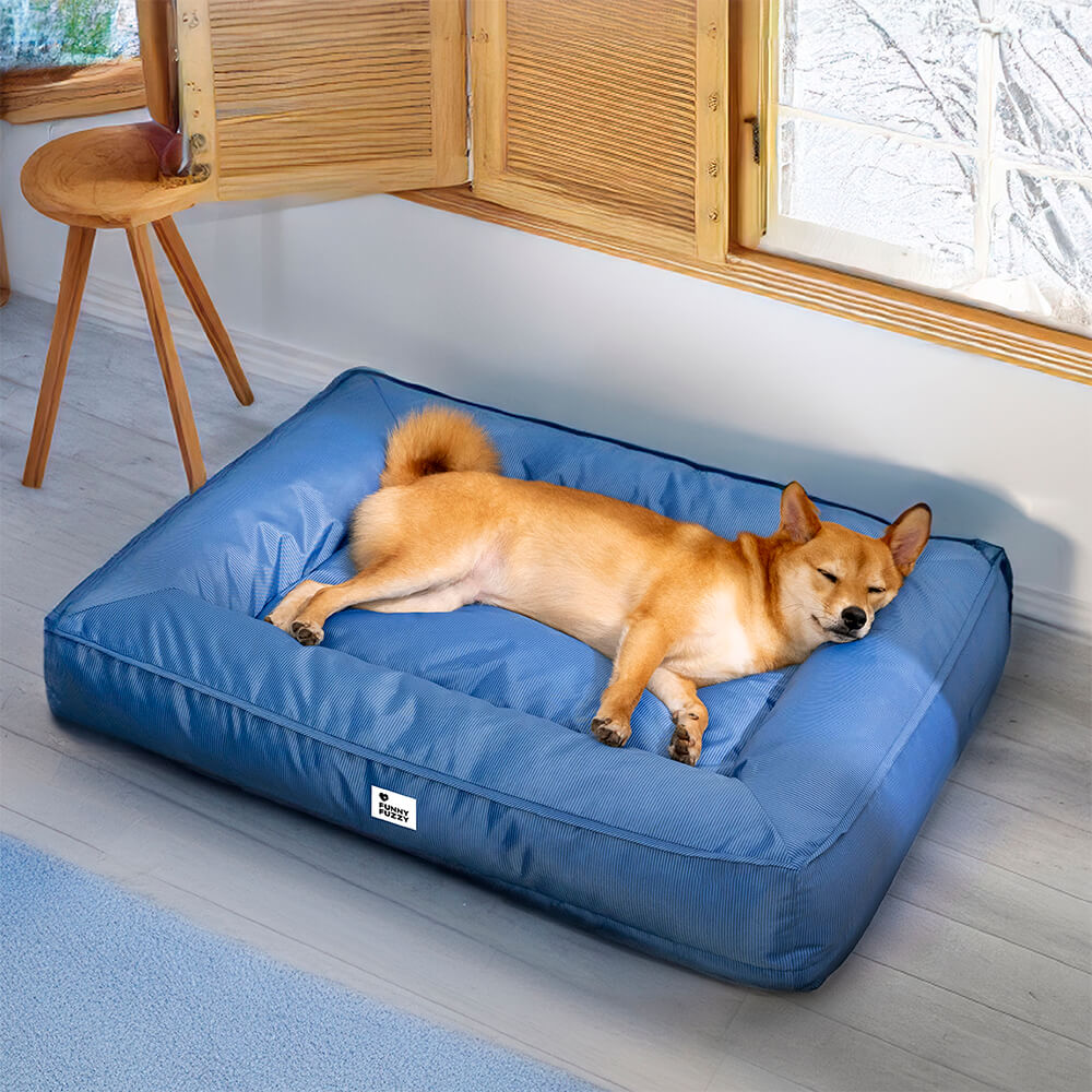 Vollständig Orthopädisches Wasserabweisendes Hundebett mit Rundum-Unterstützung für Große Hunde