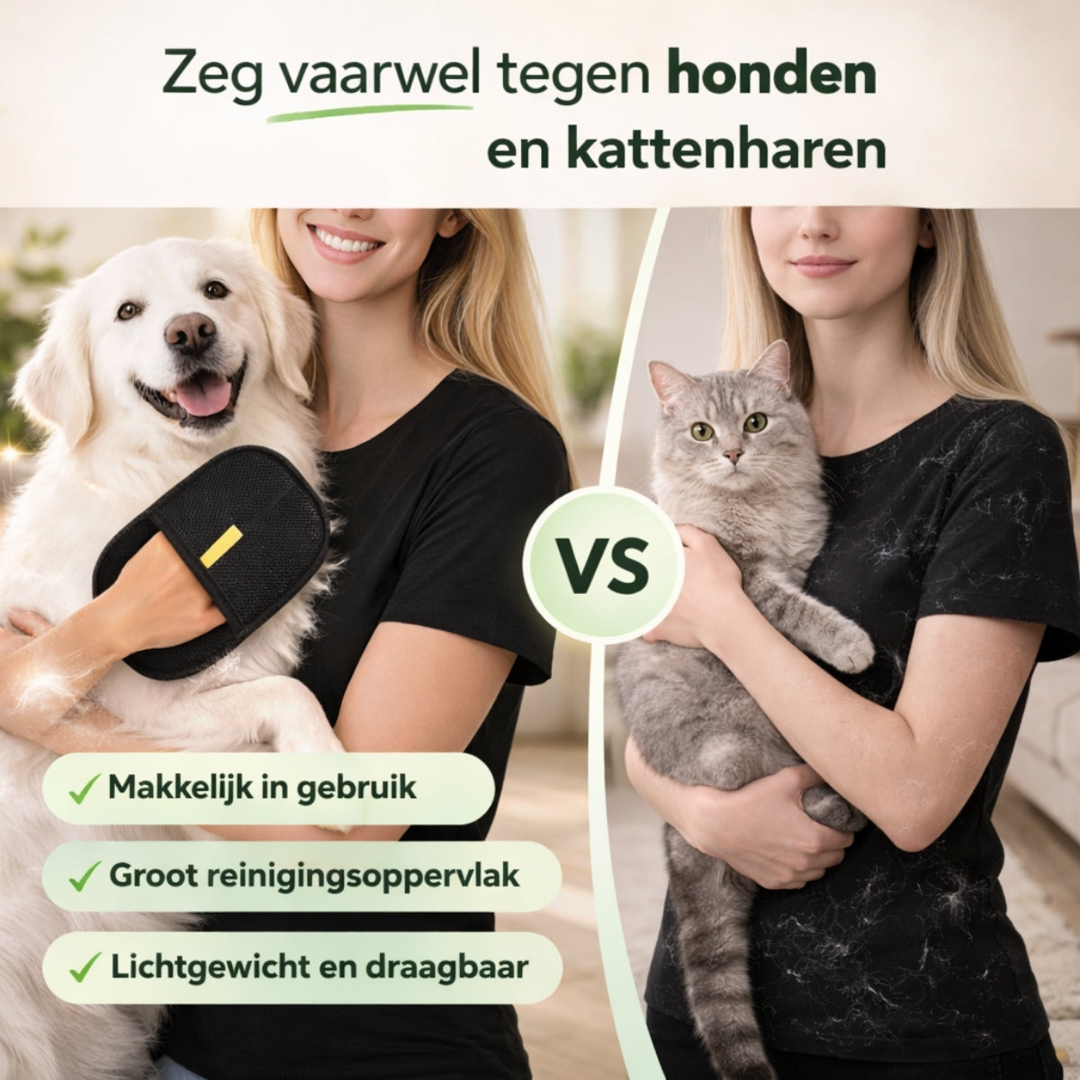 Norindo HairHero - Herbruikbare anti-haar handschoen