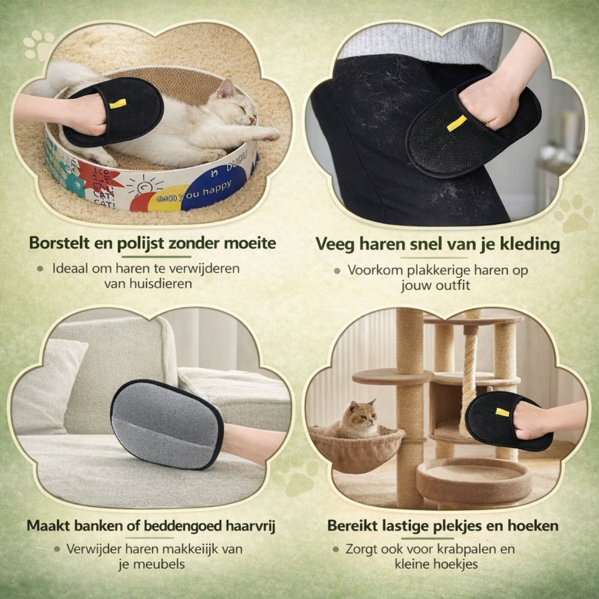 Norindo HairHero - Herbruikbare anti-haar handschoen