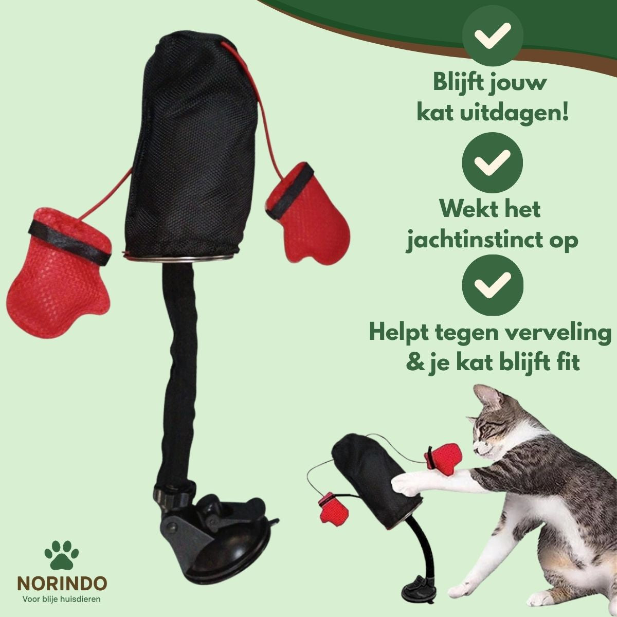 Norindo PunchPole – Houdt je kat actief & fit