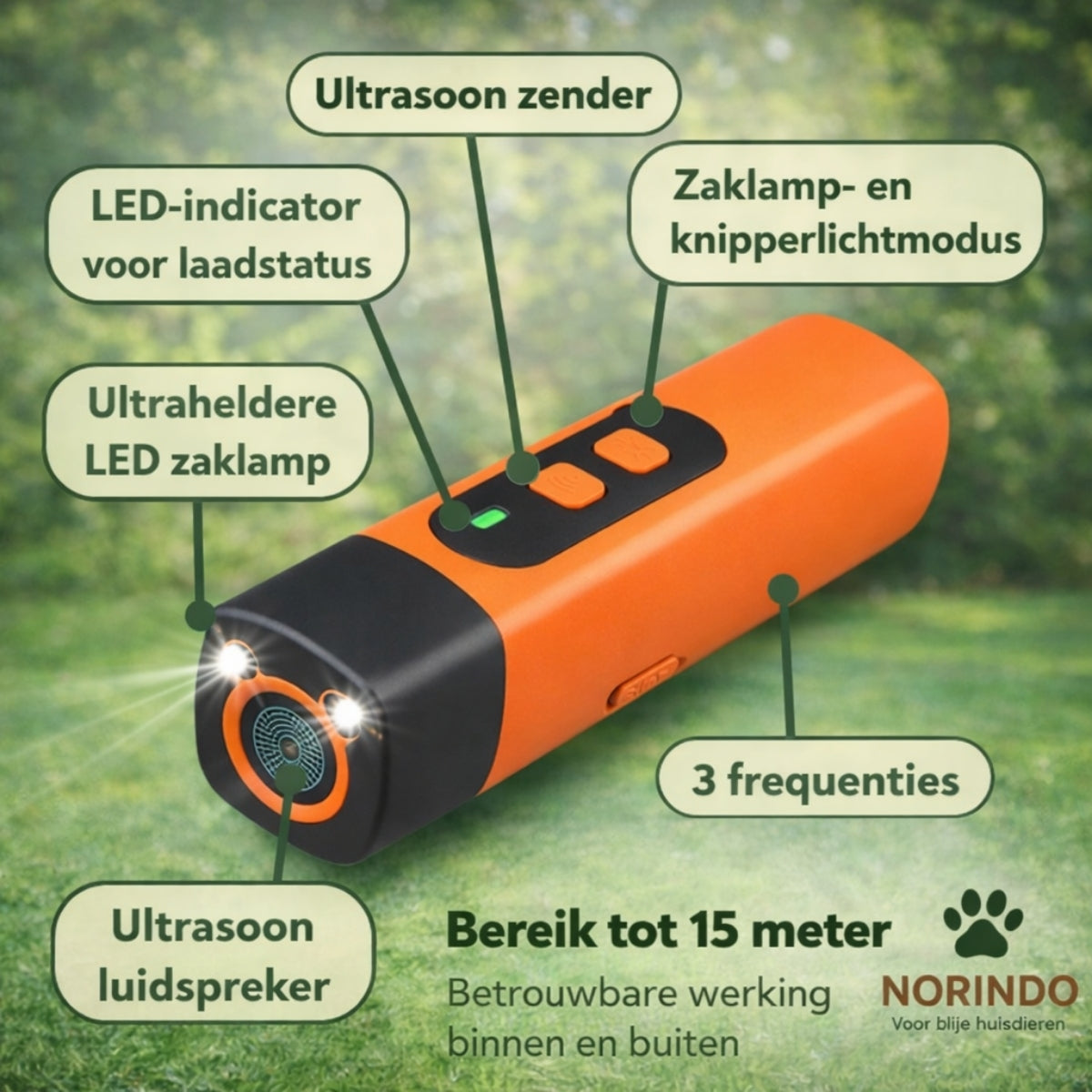 Norindo SilentSnout - Stilte met één druk op de knop