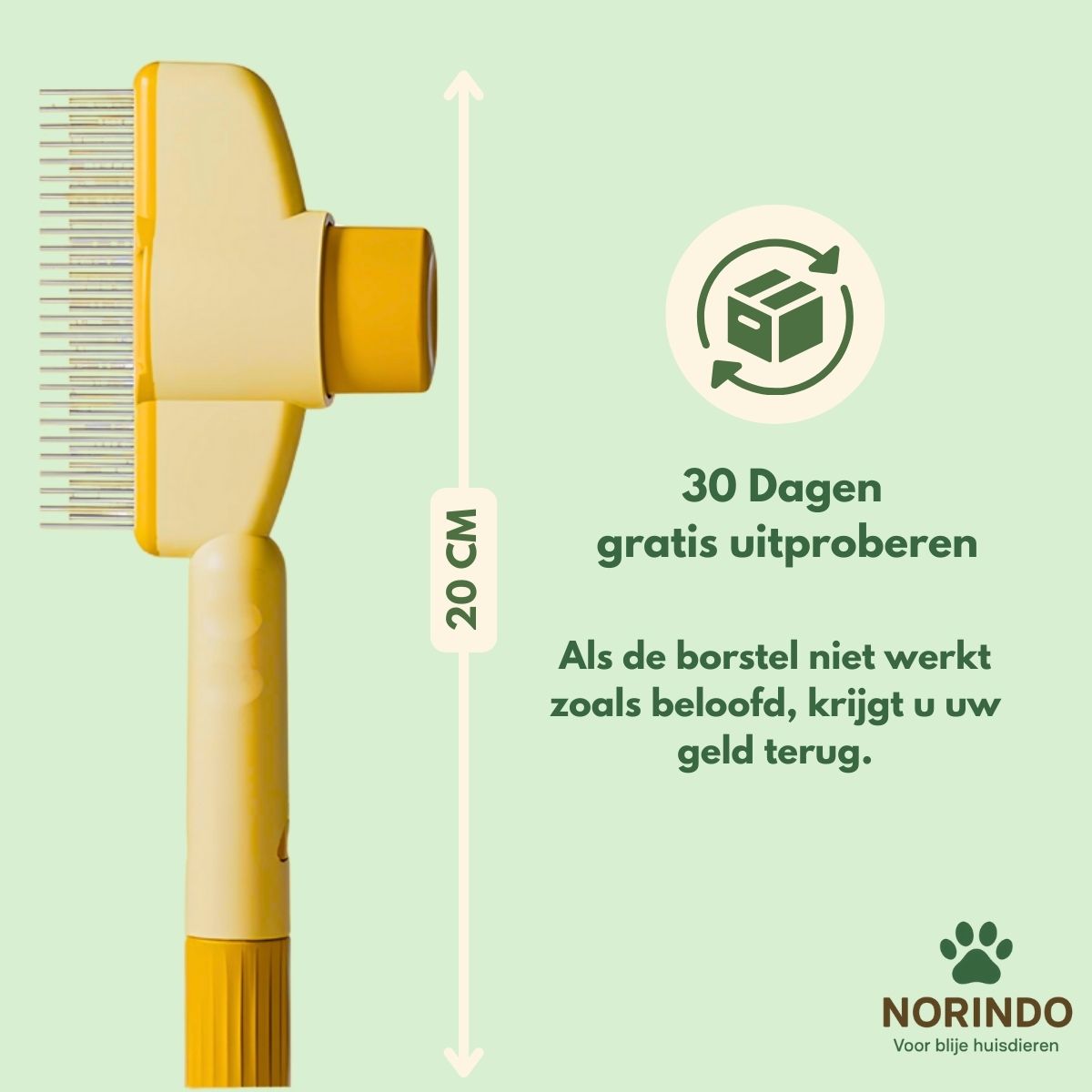 Norindo SilkySwipe – Houdt de vacht glanzend en klitvrij