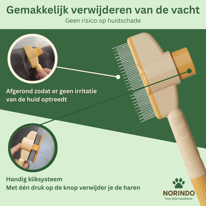 Norindo SilkySwipe – Houdt de vacht glanzend en klitvrij