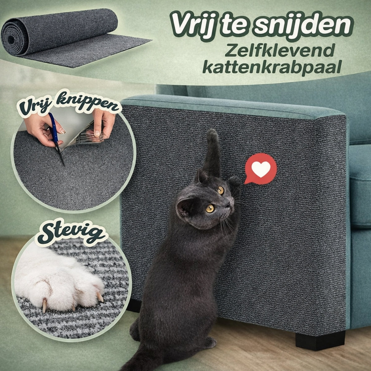 Norindo SofaSaver - Zelfklevende Krab- en Klimmat