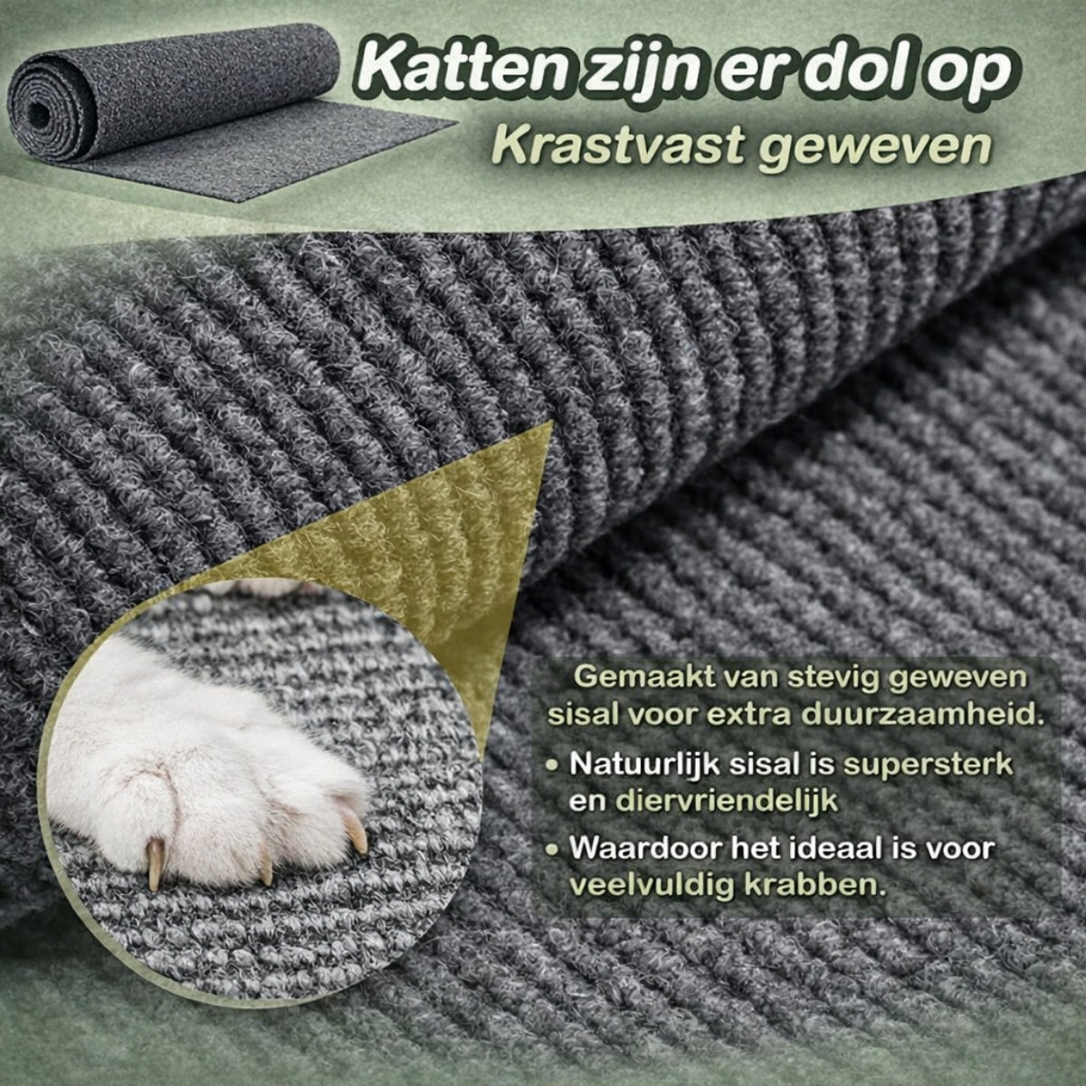 Norindo SofaSaver - Zelfklevende Krab- en Klimmat