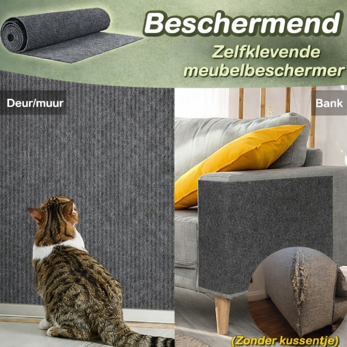 Norindo SofaSaver - Zelfklevende Krab- en Klimmat