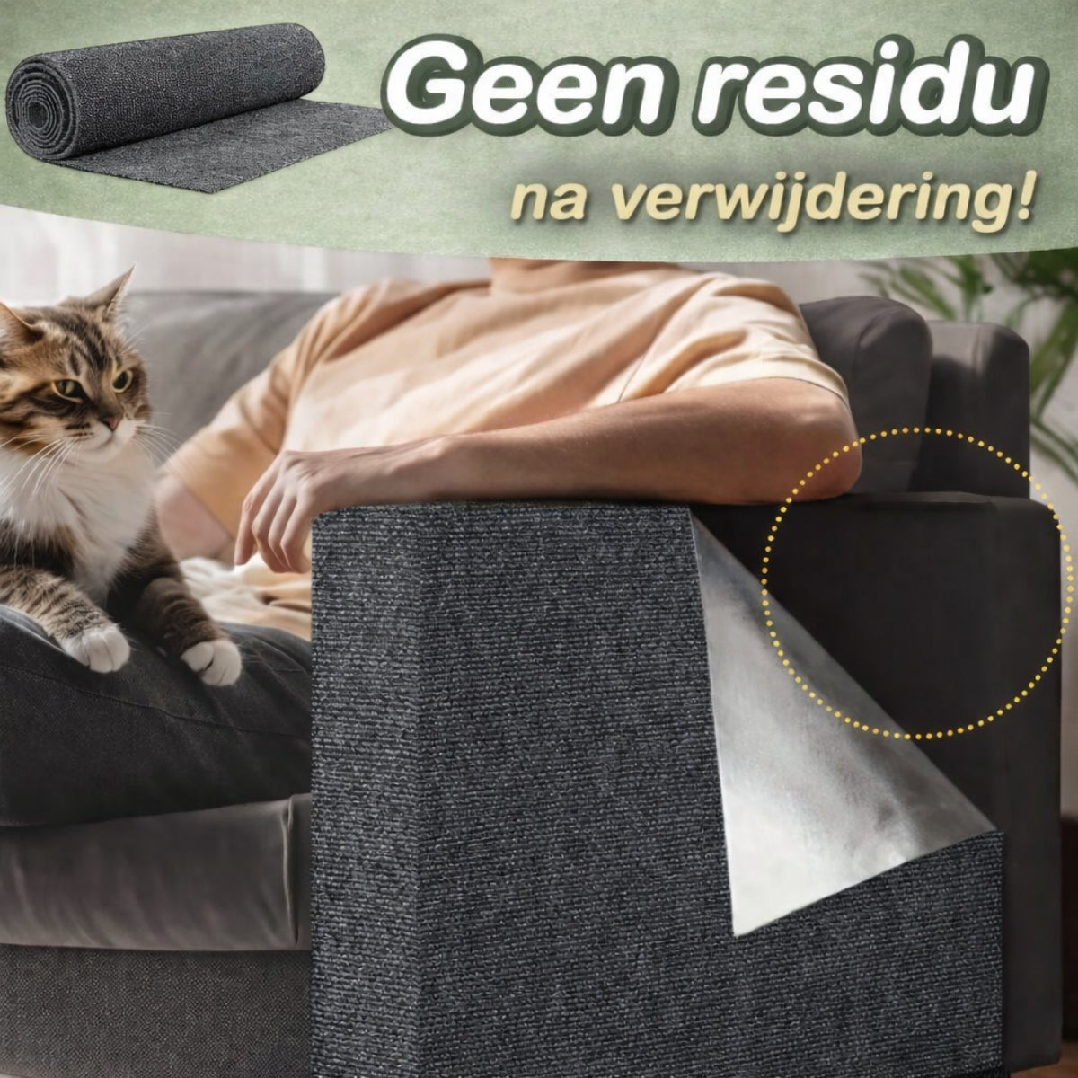 Norindo SofaSaver - Zelfklevende Krab- en Klimmat