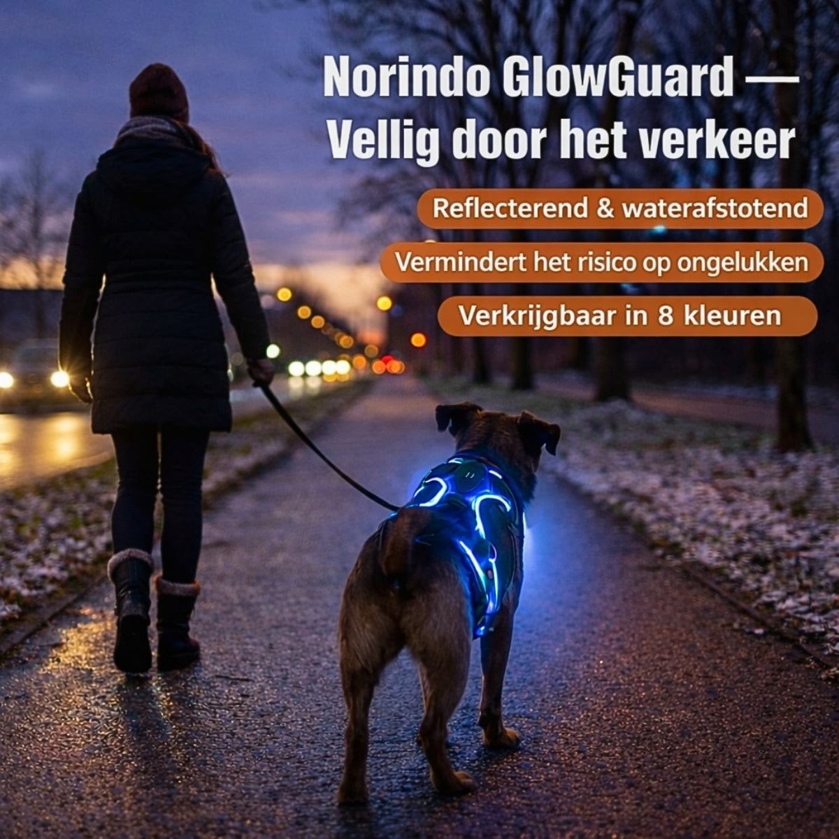 Norindo GlowGuard — Veilig zichtbaar in het donker