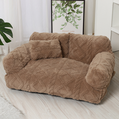 🌞Fris De Lente In Met 50% Korting!🐾 Pluche Kalmerend Huisdierbankje – Afneembare Wasbare Hoes | Orthopedisch & Anti-Slip!